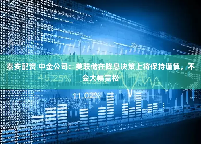 秦安配资 中金公司：美联储在降息决策上将保持谨慎，不会大幅宽松