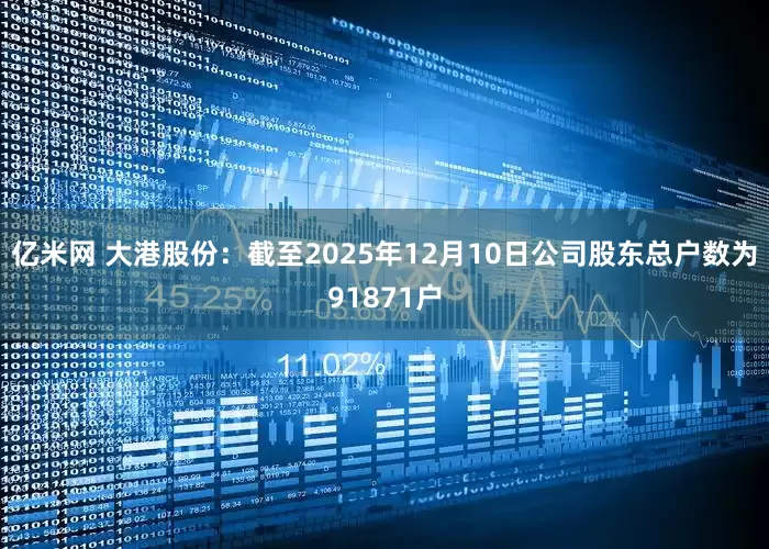 亿米网 大港股份：截至2025年12月10日公司股东总户数为91871户