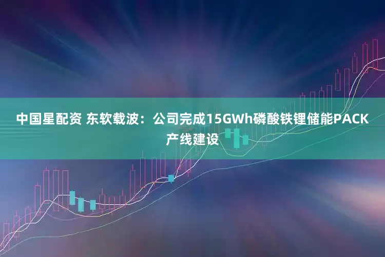 中国星配资 东软载波：公司完成15GWh磷酸铁锂储能PACK产线建设